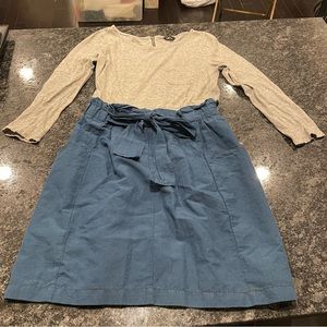 Theory Dress Gray & Blue Size 8